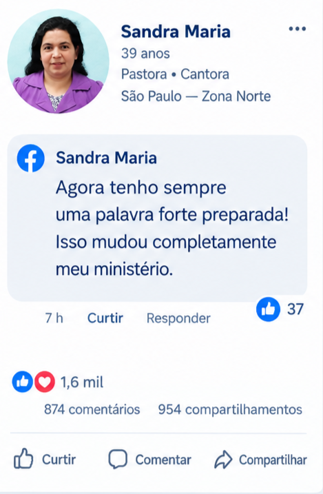 Depoimento real de Sandra Maria sobre o material