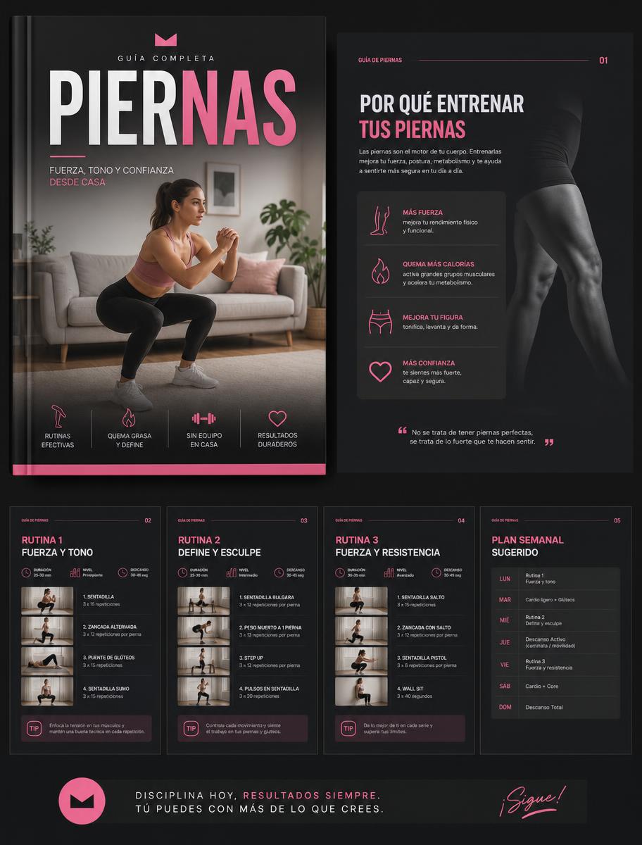 Ejemplo de la guía digital de Piernas